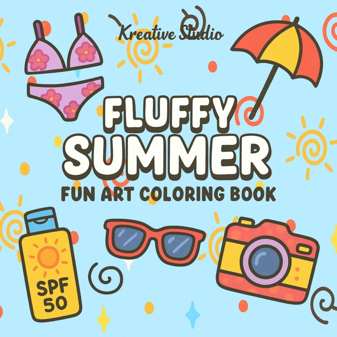Fluffy Summer Coloring Book