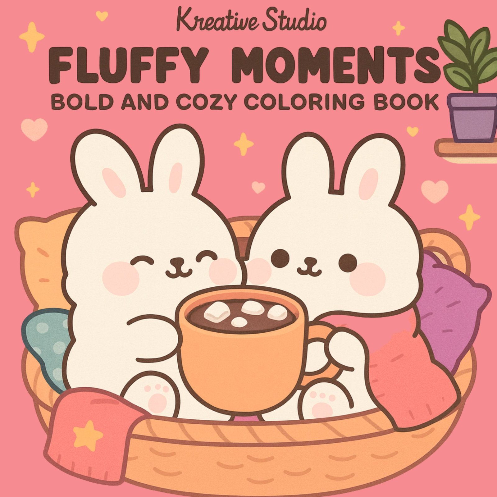Fluffy Moments Coloring Book